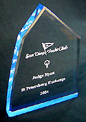 Acrylic Optimist Sailing Trophy